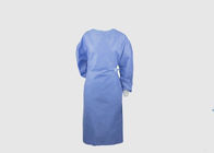 Anti taille bactérienne jetable bleue de robe chirurgicale OIN de 120 * de 140cm diplôméee fournisseur