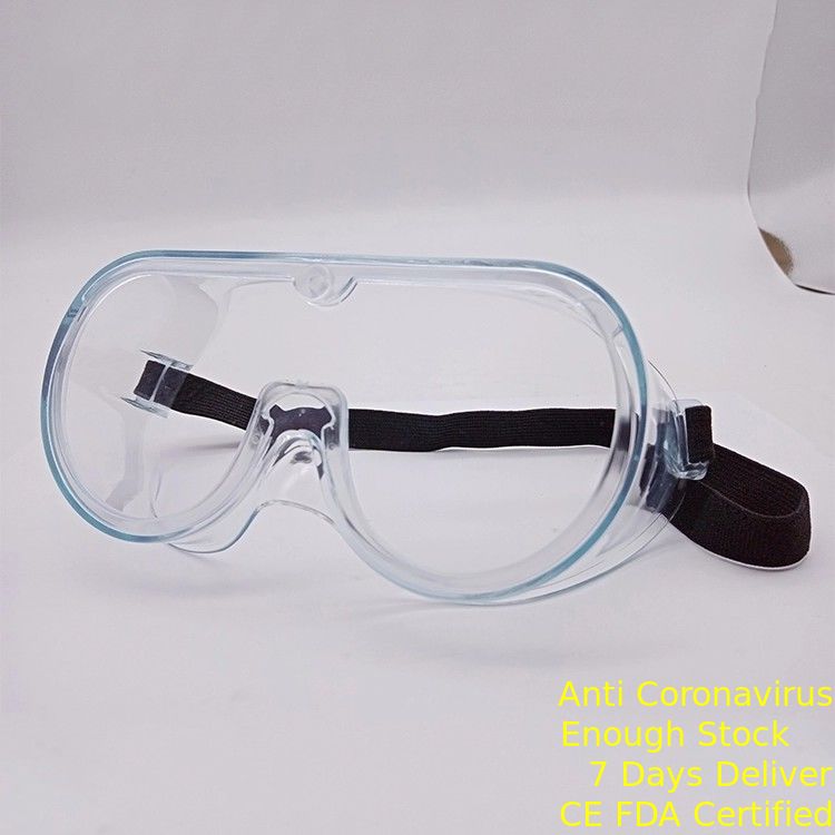 Éclaboussure blanche de vue de lunettes de sécurité de double couche de lentille médicale faite sur commande de PC anti- fournisseur