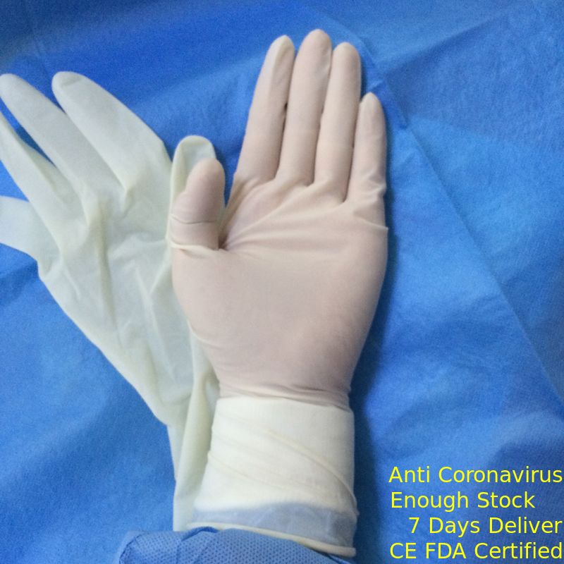 Facile libre de latex de 100% de poudre chirurgicale jetable stérile naturelle de gants à Pierce fournisseur