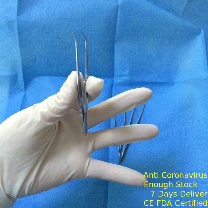 Les gants stériles jetables médicaux extra-longs commerciaux ont saupoudré/poudres libres fournisseur