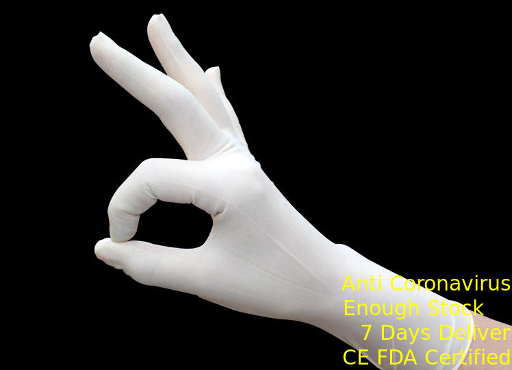 Acide de résistance confortable protecteur de gants chirurgicaux jetables mous sans poudre fournisseur