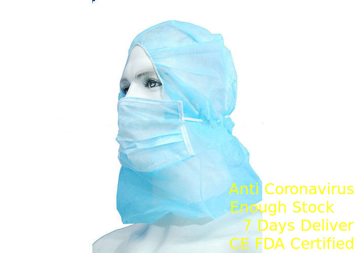 Chapeau de latex et masque jetables libres, barre réglable de nez de couvertures jetables de tête fournisseur