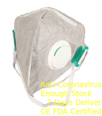 Masque de respirateur du charbon actif FFP2 couleur grise de 4 couches stimulant non fournisseur