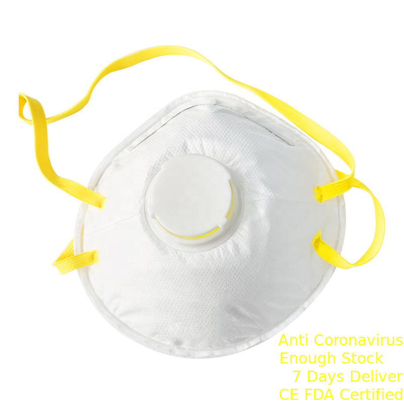 Type masque jetable de FFP2, masque d'Earloop de poussière Valved respirable fournisseur