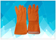 Troupeau d'immersion - gants non en poudre rayés de latex, gants oranges d'examen de latex de couleur fournisseur