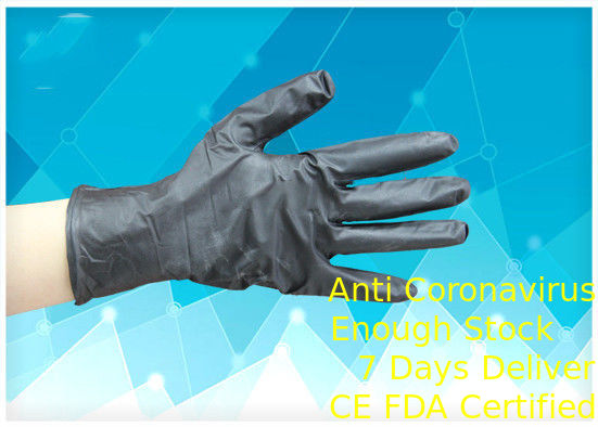Gants médicaux colorés anti par dérapage, longueur libre de la poudre médicale 230MM de gants de nitriles fournisseur