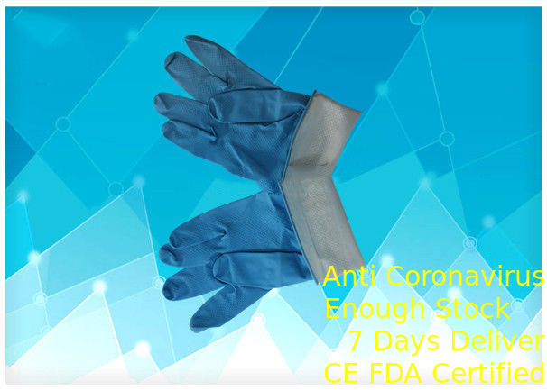 Taille multi antipoussière matérielle en caoutchouc de gants médicaux jetables fortement de flexion fournisseur