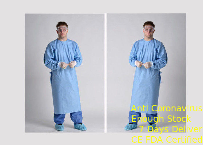 Manchette tricotée respirable jetable de robe chirurgicale de 4 liens favorable à l'environnement fournisseur