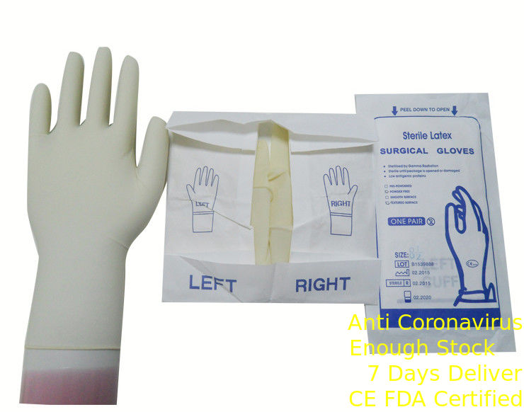 Texture micro protectrice de surface approximative de gants stériles chirurgicaux confortables fournisseur