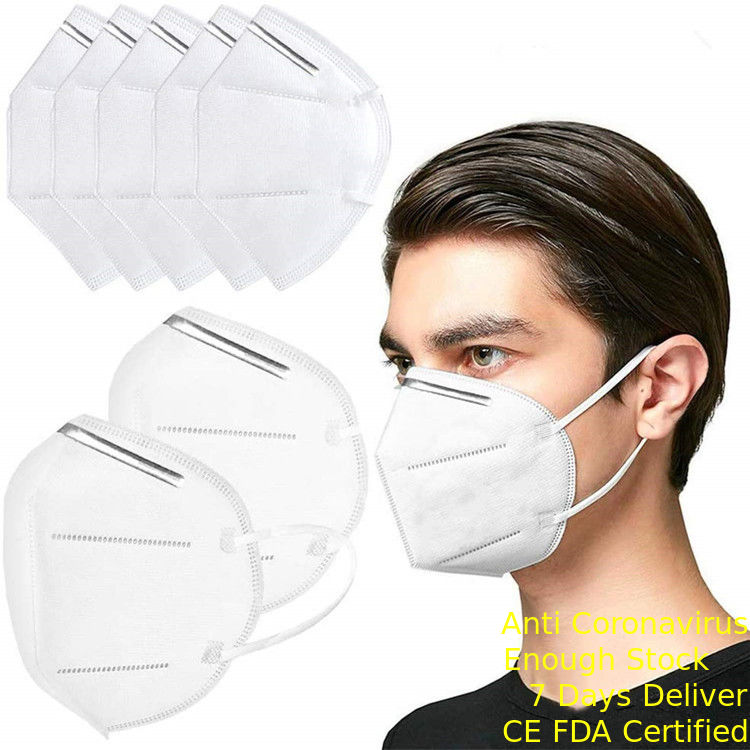 Masque protecteur jetable d'antivirus, masque protecteur KN95 pour personnel fournisseur